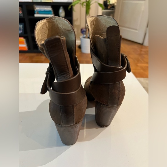 Rag and Bone brown leather heel boots size 7.5 - Picture 3 of 5